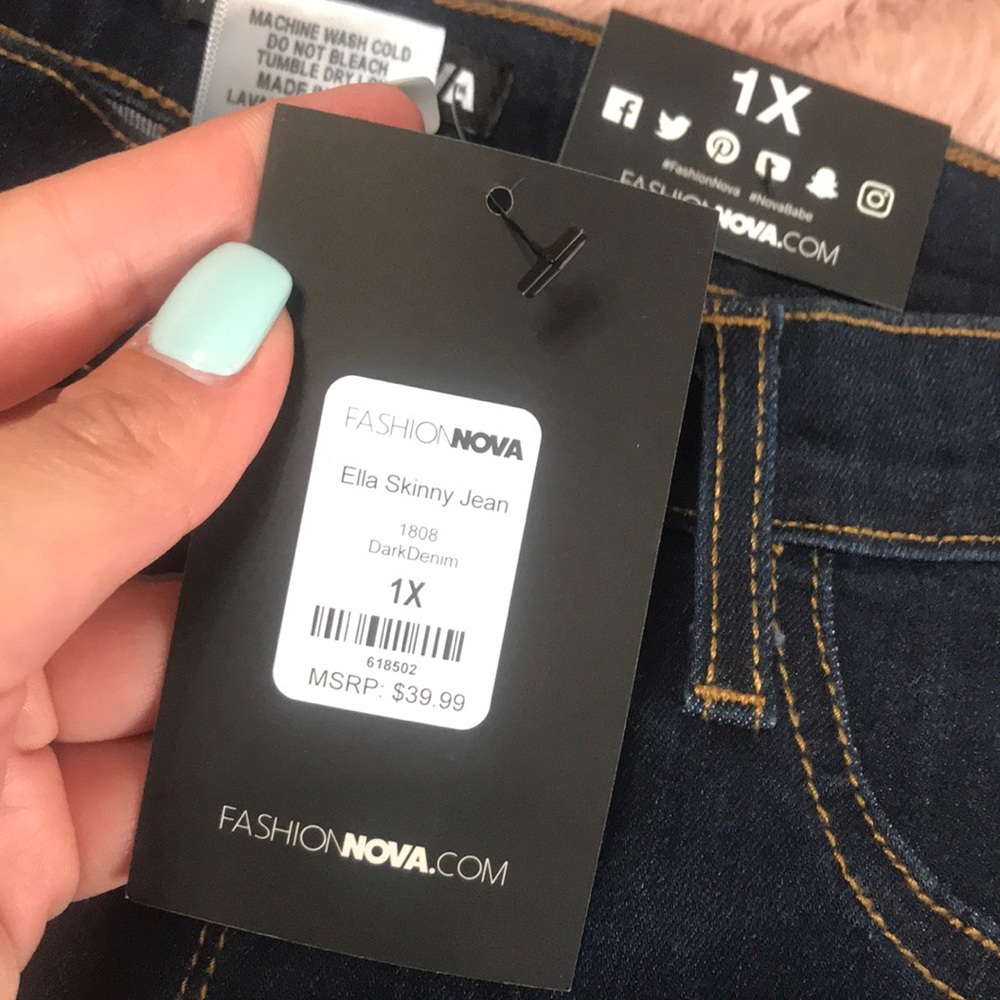 Fashion nova Ella skinny jeans 1X